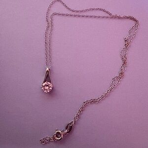 SOLD IBB CN 925 Elegant Sterling Silver Pendant Necklace